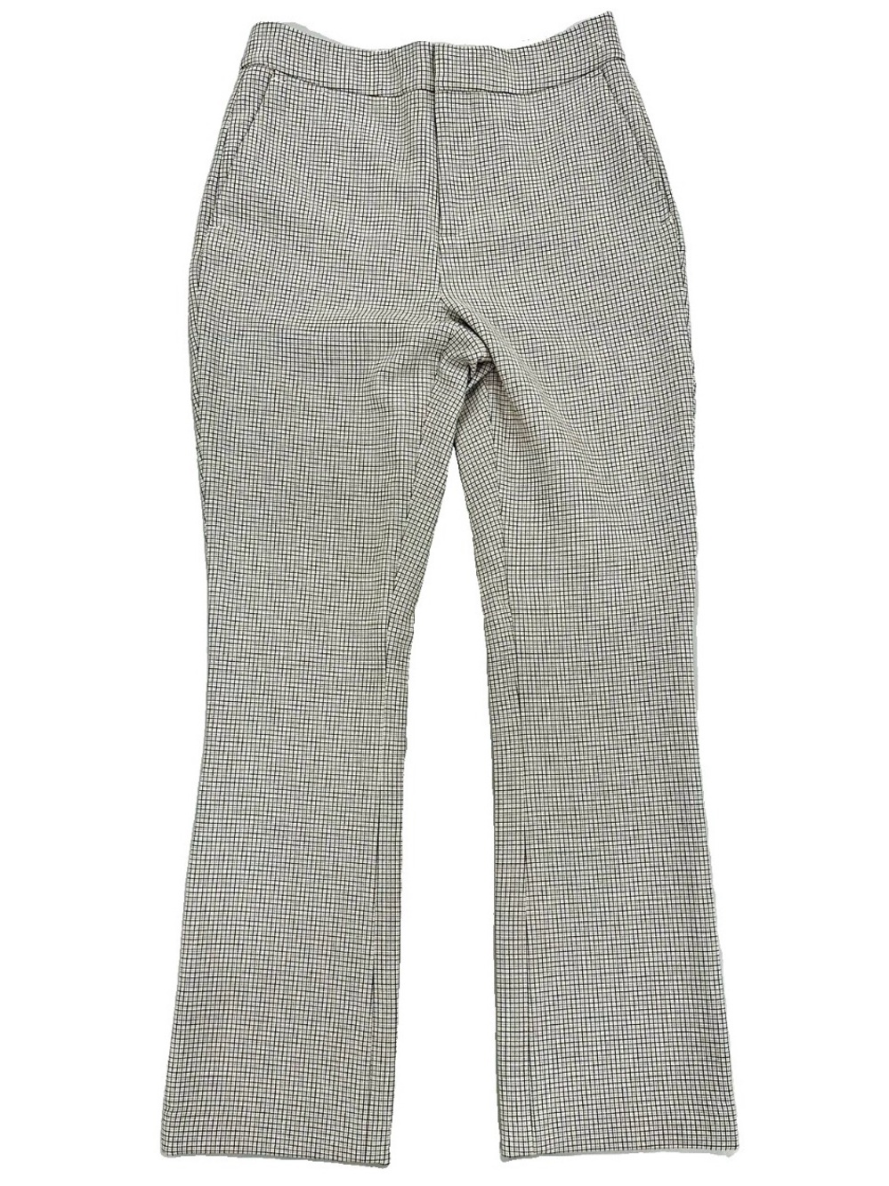 Joie Brown Checked Dress Pants 0 Straight Leg Lined Office Classic Quiet Luxury